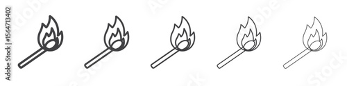 matches icon simple illustration collection symbol