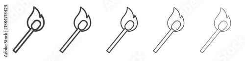 Matches icon simple illustration collection symbol