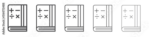 math book icon simple illustration collection symbol