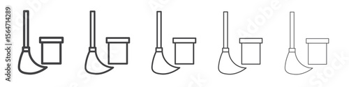 Mopping floors icon simple illustration collection symbol