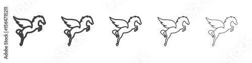 pegasus icon simple illustration collection symbol