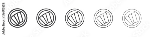 Popiah icon simple illustration collection symbol