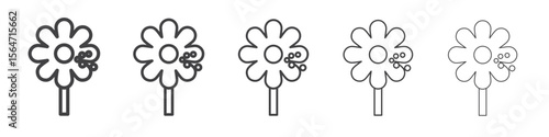 Pollen icon simple illustration collection symbol