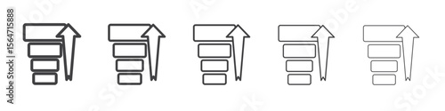 priority icon simple illustration collection symbol