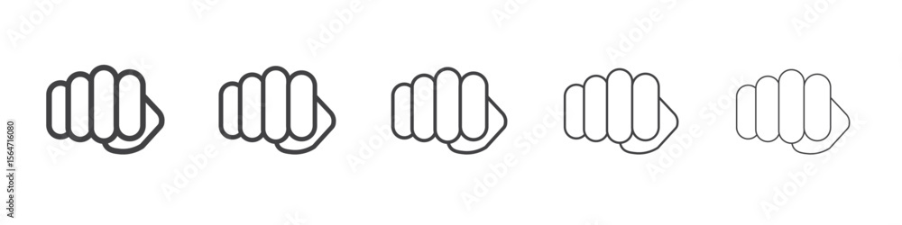 Obraz premium punch icon simple illustration collection symbol
