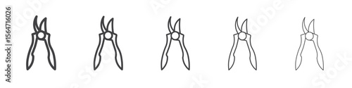 pruner icon simple illustration collection symbol