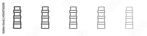 Radiculopathy radicular syndrome icon simple illustration collection symbol