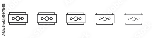 Razor blade icon simple illustration collection symbol