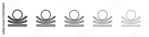 Resilience material icon simple illustration collection symbol
