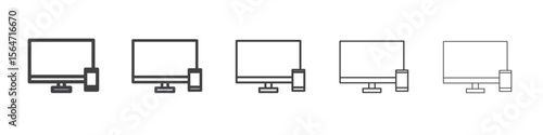 Responsive Design icon simple illustration collection symbol