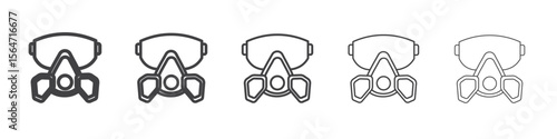 respirator icon simple illustration collection symbol