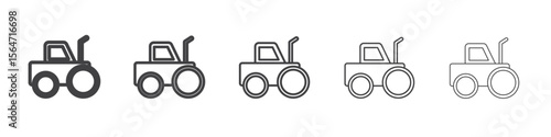Road roller icon simple illustration collection symbol
