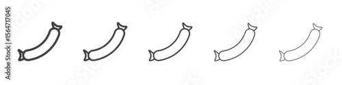 sausage icon simple illustration collection symbol