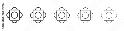 Sensor icon simple illustration collection symbol