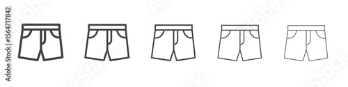 shorts icon simple illustration collection symbol
