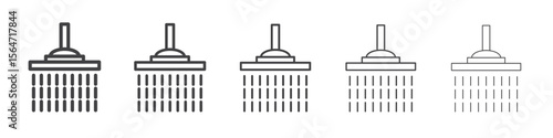 Shower icon simple illustration collection symbol