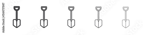 shovel icon simple illustration collection symbol
