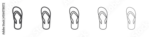 Slippers icon simple illustration collection symbol