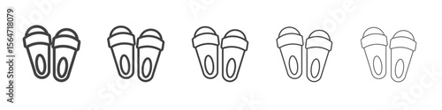 slippers icon simple illustration collection symbol