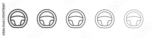 steering wheel icon simple illustration collection symbol