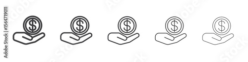 take money icon simple illustration collection symbol