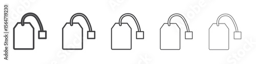 Tea bag icon simple illustration collection symbol