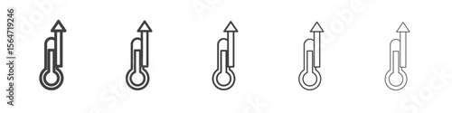 temperature icon simple illustration collection symbol