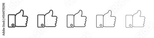 thumbs icon simple illustration collection symbol