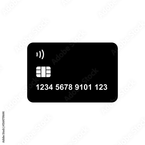 Credit or ATM Card Icon Vector for Payment and Finance