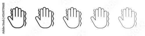 Trembling icon simple illustration collection symbol