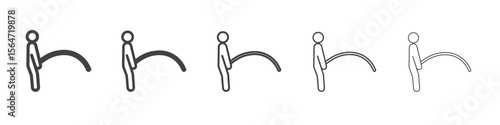 urination icon simple illustration collection symbol