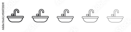 washbasin icon simple illustration collection symbol