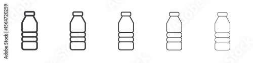 Water bottle icon simple illustration collection symbol