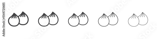 wonton icon simple illustration collection symbol