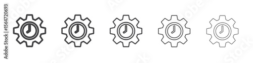 work Efficiency icon simple illustration collection symbol