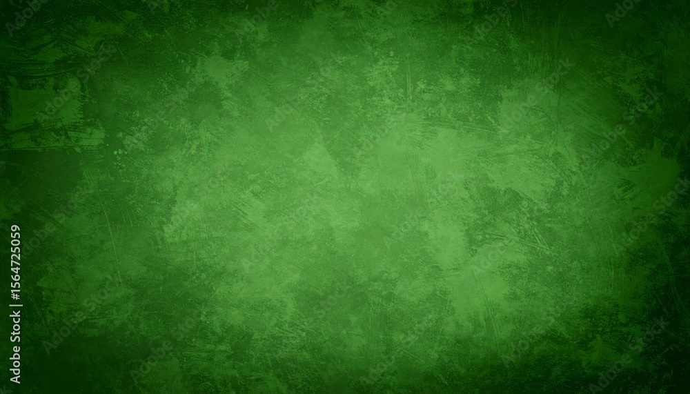 Fototapeta premium A textured green background with varying shades and subtle rough patterns, giving a natural and artistic painted effect.