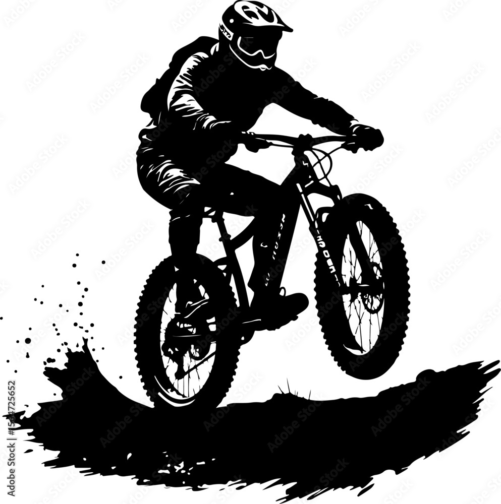 Naklejka premium hiker outdoor adventure, mountains biker vector bundle