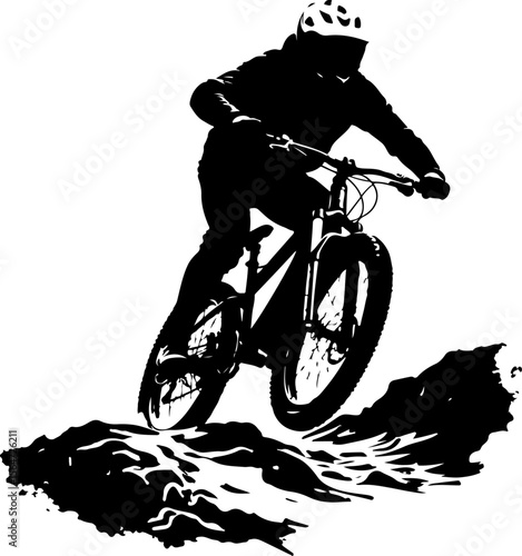hiker outdoor  adventure, mountains biker  vector bundle