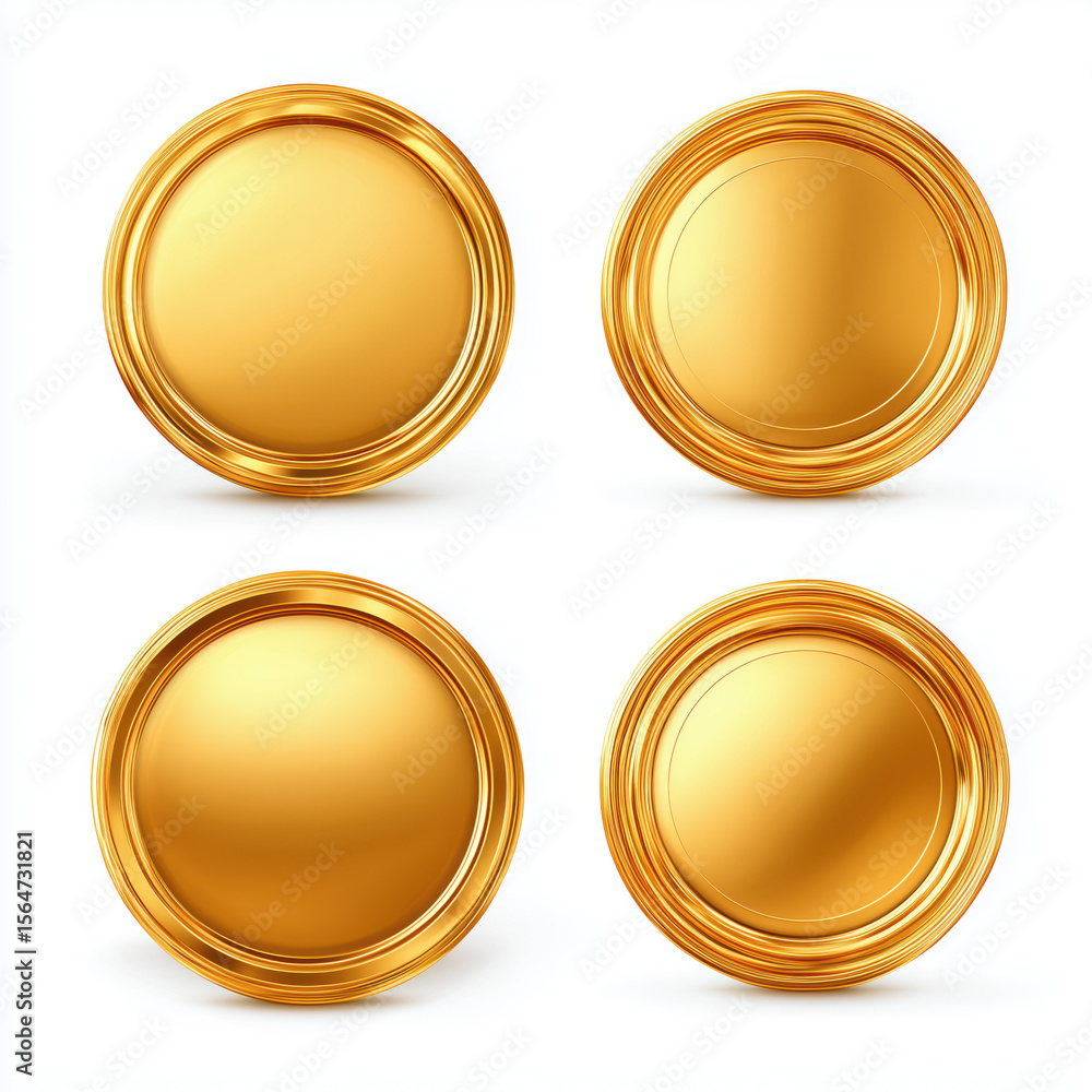 Golden Circle Frames - Decorative Design Elements , PNG isolated cut out image Golden Circle Frames - Decorative Design Elements , PNG isolated cut out image