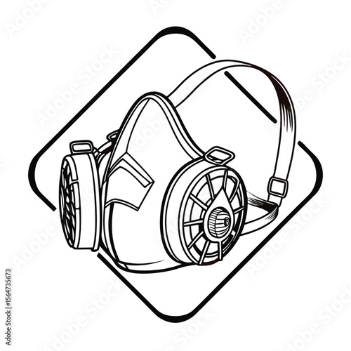Face Mask Protection Outline Icon