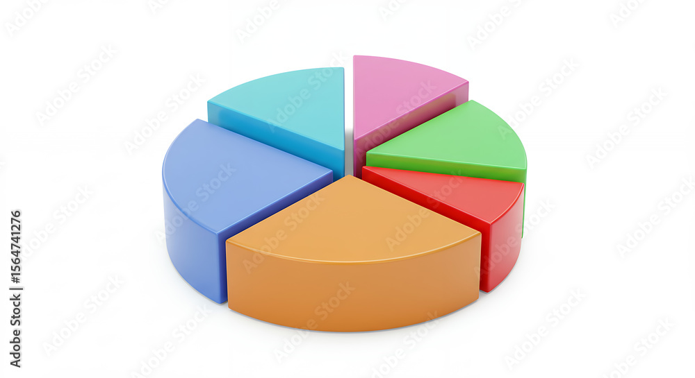 Colorful Pie Chart: Data Visualization, Business Insights & Presentation Graphics for Statistics, Analysis and Reports Colorful Pie Chart: Data Visualization, Business Insights & Presentation Graphics for Statistics, Analysis and Reports