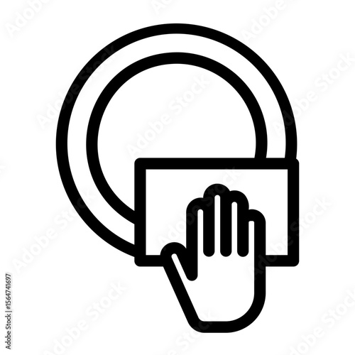 plate Line Icon