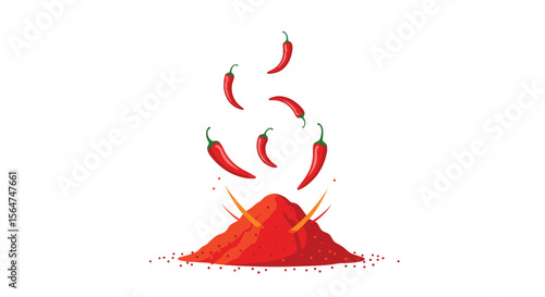 Chili Peppers Spice Dust Aromatic Condiment Seasoning