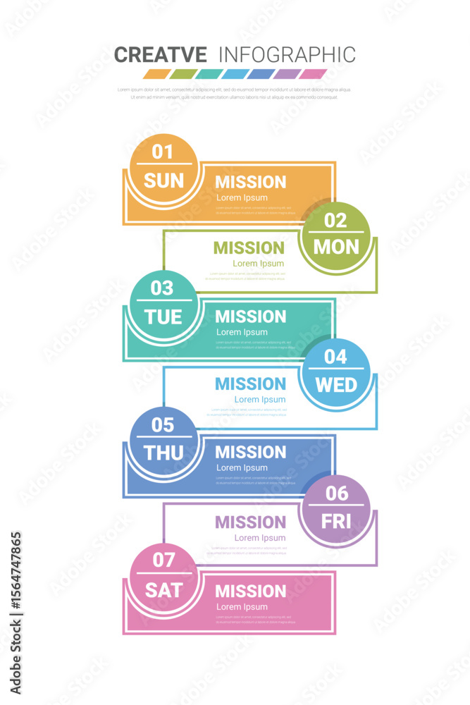 Timeline, Timeline business for 7 day, week, infographics design vector and Presentation can be used for Business concept with 7 options, steps or processes. Timeline, Timeline business for 7 day, week, infographics design vector and Presentation can be used for Business concept with 7 options, steps or processes.