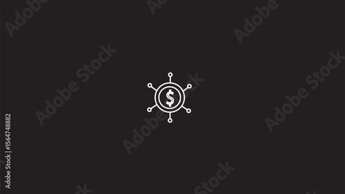 Dollar sign icon. USD currency symbol.simple dollar money icon,