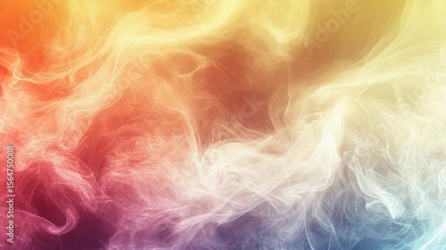 Abstract Smoke Motion Background with Vibrant Colors for Visual Effects and Design
