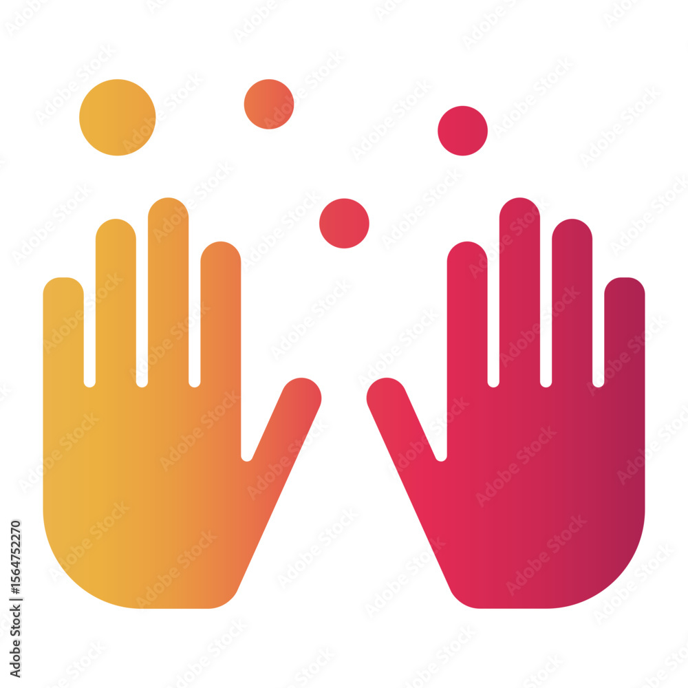 Obraz premium gloves Gradient icon