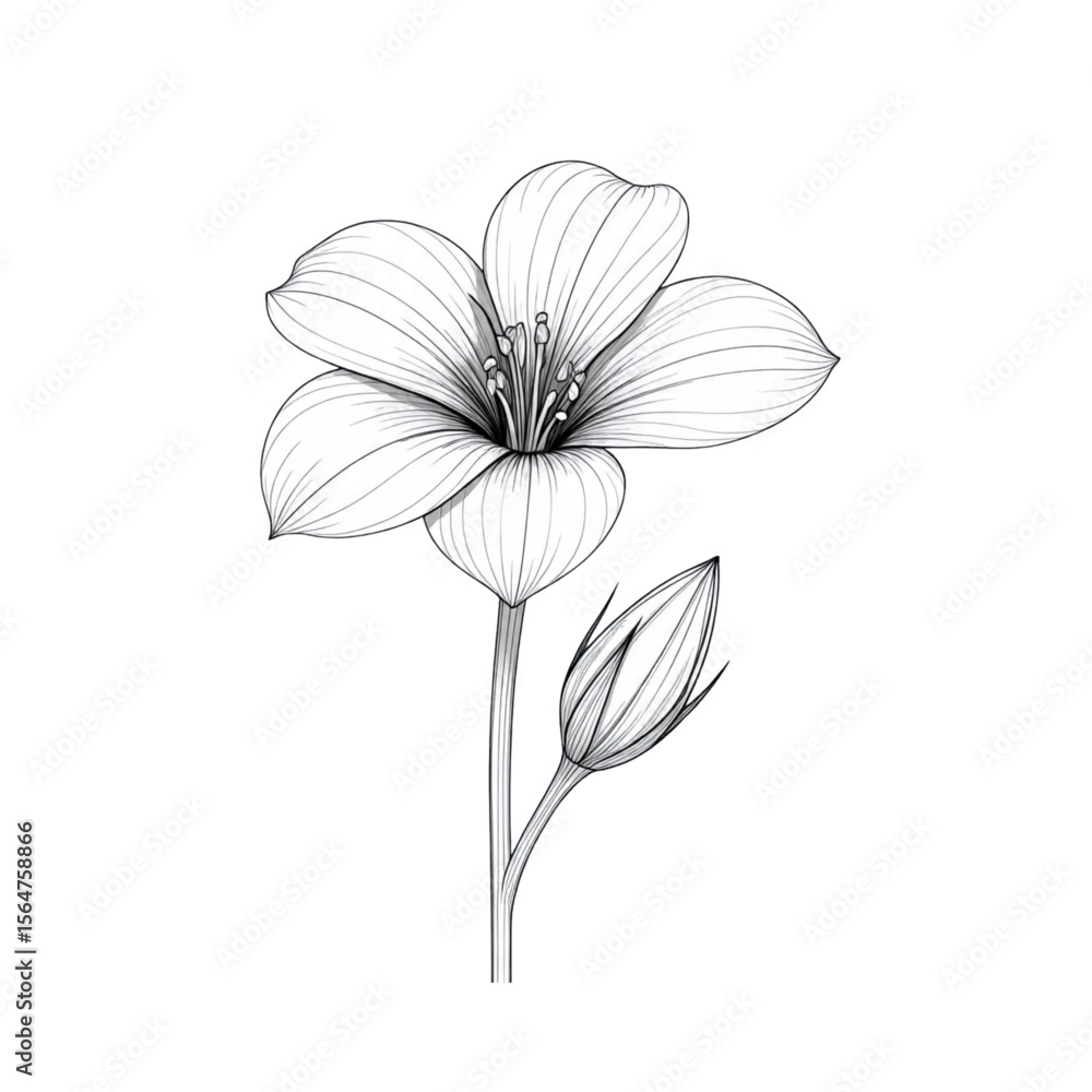 Obraz premium flower icon vector decorative element