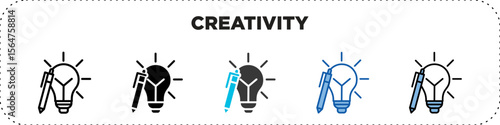 Creativity Icon Pack Line Glyph