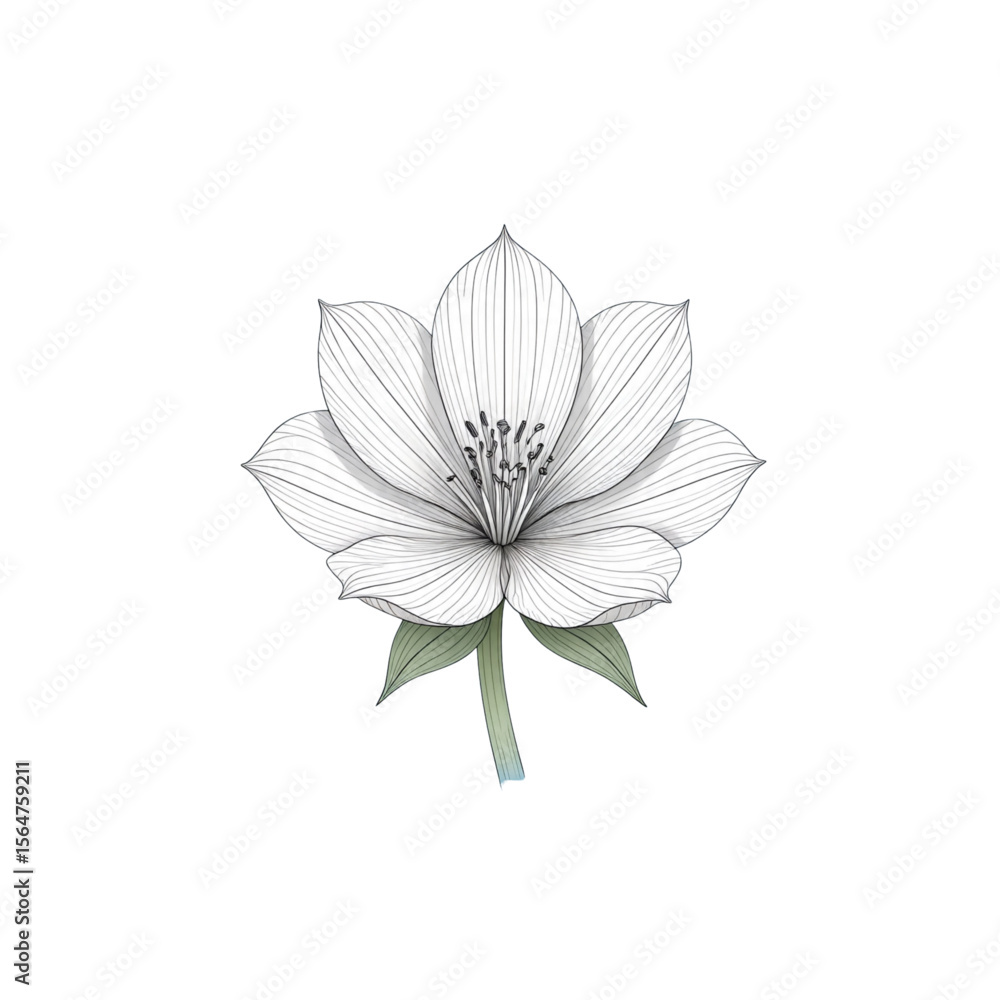Obraz premium flower icon vector decorative element